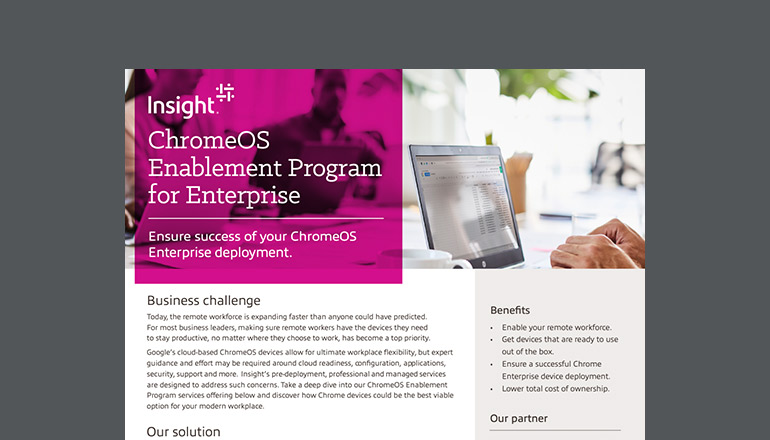 Article ChromeOS Enablement Program for Enterprise Datasheet Image
