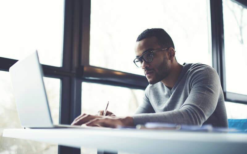 Man on laptop