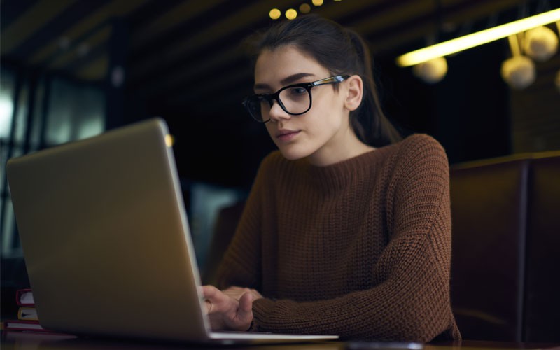 Woman on laptop
