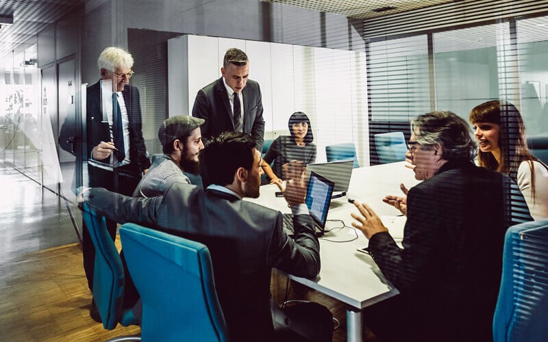 Business team meeting in conference room