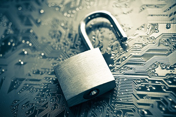 open-padlock-on-circuit-board